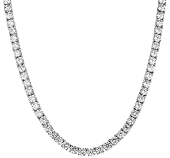 Boujee - 28ct 4mm Tennis Necklace